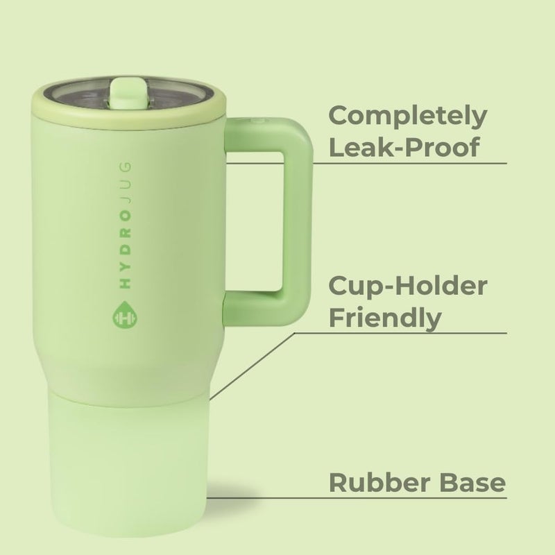Hydro Jug Kids - 20 oz Insulated Kids Water Bottle with Flip Straw & Handle | Leak-Proof & Durable | Perfect for School, Sports, Lunch, Travel & Camp, Melon - Image 1